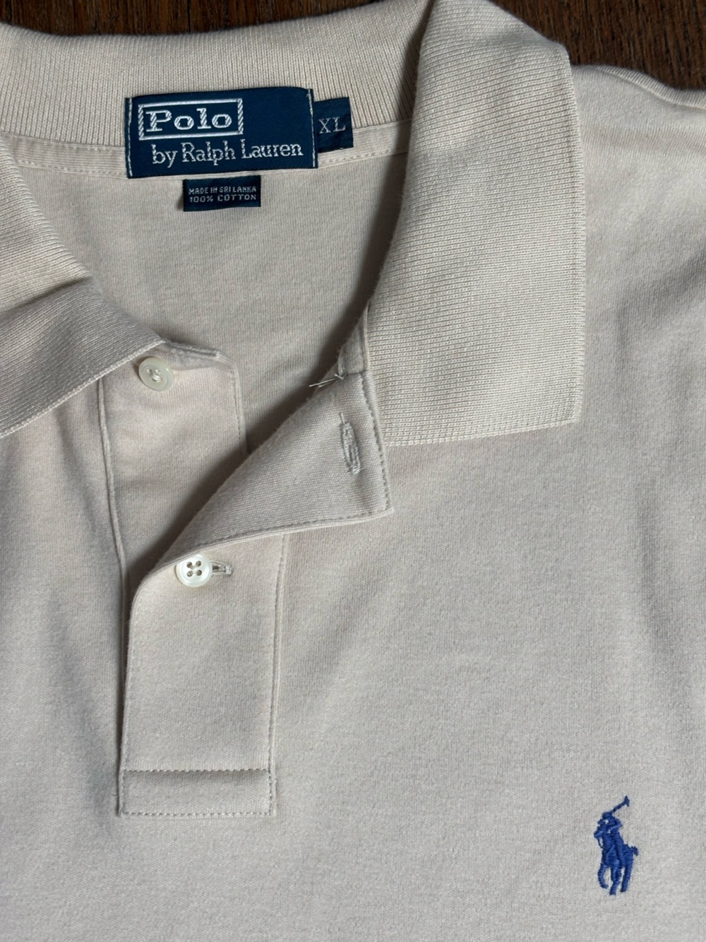 Men's Classic Polo Ralph Lauren Polo Shirt in Light Beige